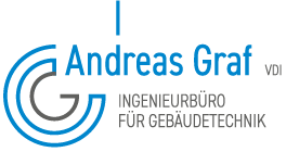 Logo des Ingenieurbüro & Planungsbüro für Gebäudetechnik Graf in Ulm. Technische Gebäudeausrüstung (TGA) für Industrie- u. Gewerbebau, Wohnungsbau, Kommunaler Bau.